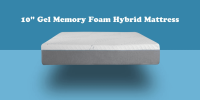Cypress 10'' Medium Cooling Gel Memory Edge Support Pocket Spring Removable Cover Hybrid Mattress