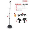 5Core Mic Stand Floor Adjustable Universal Heavy Duty Microphone Stands Round Base Soporte De micr√≥fono - MS RBP 3T