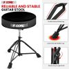 5 Core Drum Throne Padded Guitar Stool Height Adjustable Drummer Seat Music Chair for Adults And Kids - MIDNIGHT BLACK