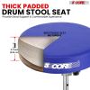 5Core Drum Throne Padded Guitar Stool Height Adjustable Drummer Seat Music Chair for Adults And Kids - BLUE