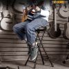 5 Core Guitar Stool ‚Ä¢ w Comfortable Padded Seat ‚Ä¢ Foot Rest ‚Ä¢ Guitar Holder w 300 Lbs Capacity - GSTOOL BLK