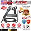 5 Core Mic Karaoke Dynamic Handheld XLR Microphone for Professional Vocal Recording Live Stage Singing Music Neodymium 1/4 Corded Wired Micr√≥fono - N