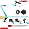 5 Core Mic Arm Adjustable Boom Microphone Stand Desk Mount Heavy Duty Brazo Para Microfono for Condenser Dynamic Mics - MS ARM BLU