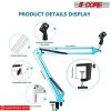 5 Core Mic Arm Adjustable Boom Microphone Stand Desk Mount Heavy Duty Brazo Para Microfono for Condenser Dynamic Mics - MS ARM BLU