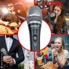 5 Core Mic Karaoke Dynamic Handheld XLR Microphone for Professional Vocal Recording Live Stage Singing Music Neodymium 1/4 Corded Wired Micr√≥fono - N