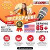5 Core Mic Karaoke Dynamic Handheld XLR Microphone for Professional Vocal Recording Live Stage Singing Music Neodymium 1/4 Corded Wired Micr√≥fono - N