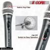 5 Core Mic Karaoke Dynamic Handheld XLR Microphone for Professional Vocal Recording Live Stage Singing Music Neodymium 1/4 Corded Wired Micr√≥fono - N