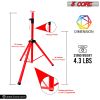 5 Core Speaker Stand Tripod Floor Tall Adjustable Up to 72 Inch DJ Studio Monitor Stands Pole Mount -- SS ECO 1PK WoB