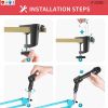 5 Core Mic Arm Adjustable Boom Microphone Stand Desk Mount Heavy Duty Brazo Para Microfono for Condenser Dynamic Mics - MS ARM BLU